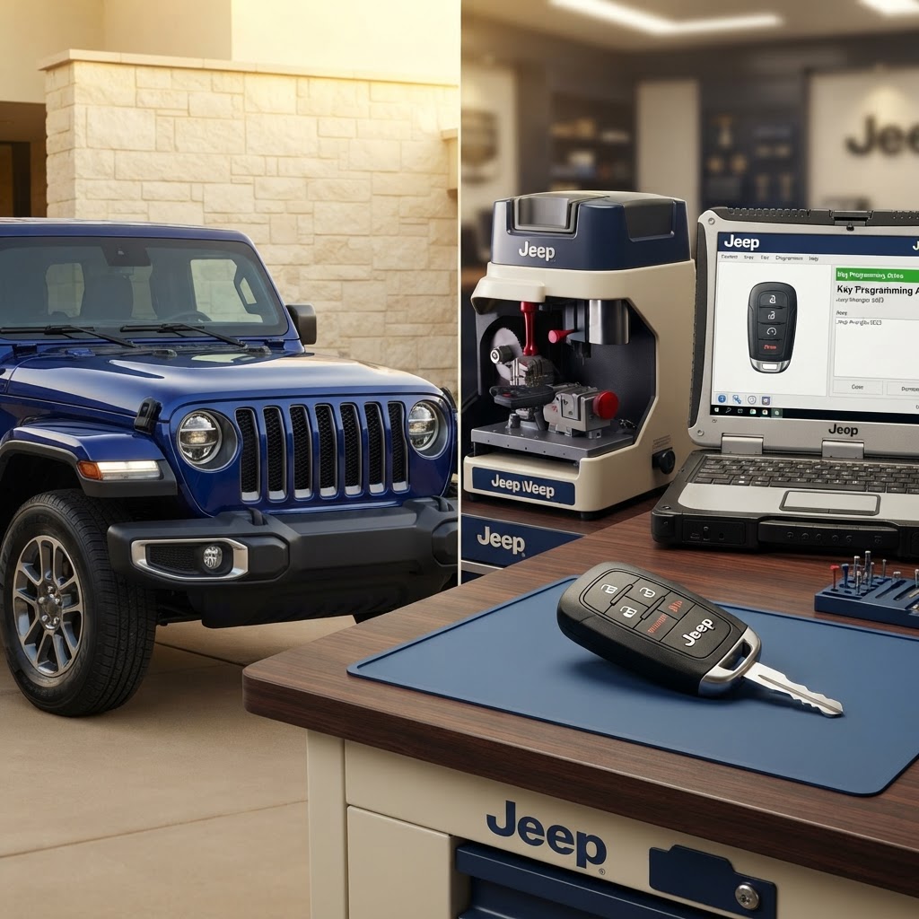 Jeep car key replacement in Bridgeport, CT 06604 — key cutting and programming