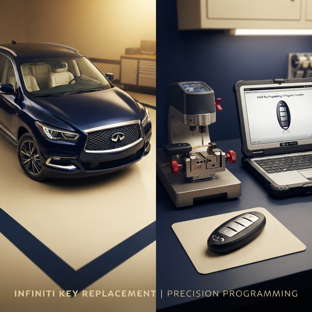 Infiniti car key replacement in Bridgeport, CT 06604 — key cutting and programming
