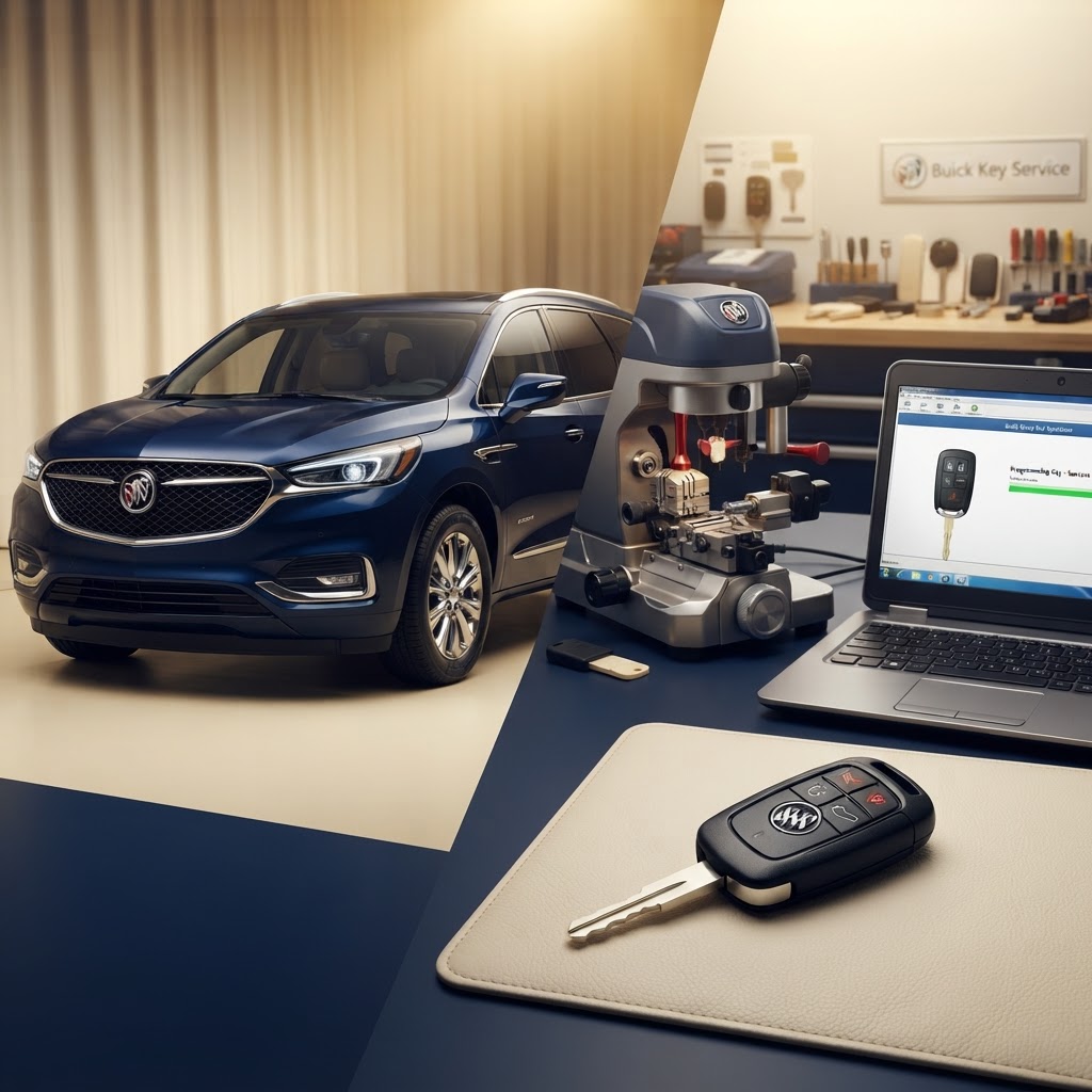 Buick car key replacement in Bridgeport, CT 06604 — key cutting and programming