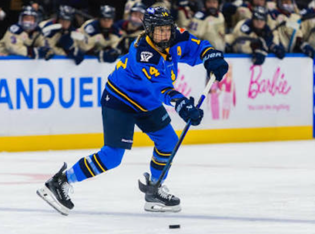Female hockey player