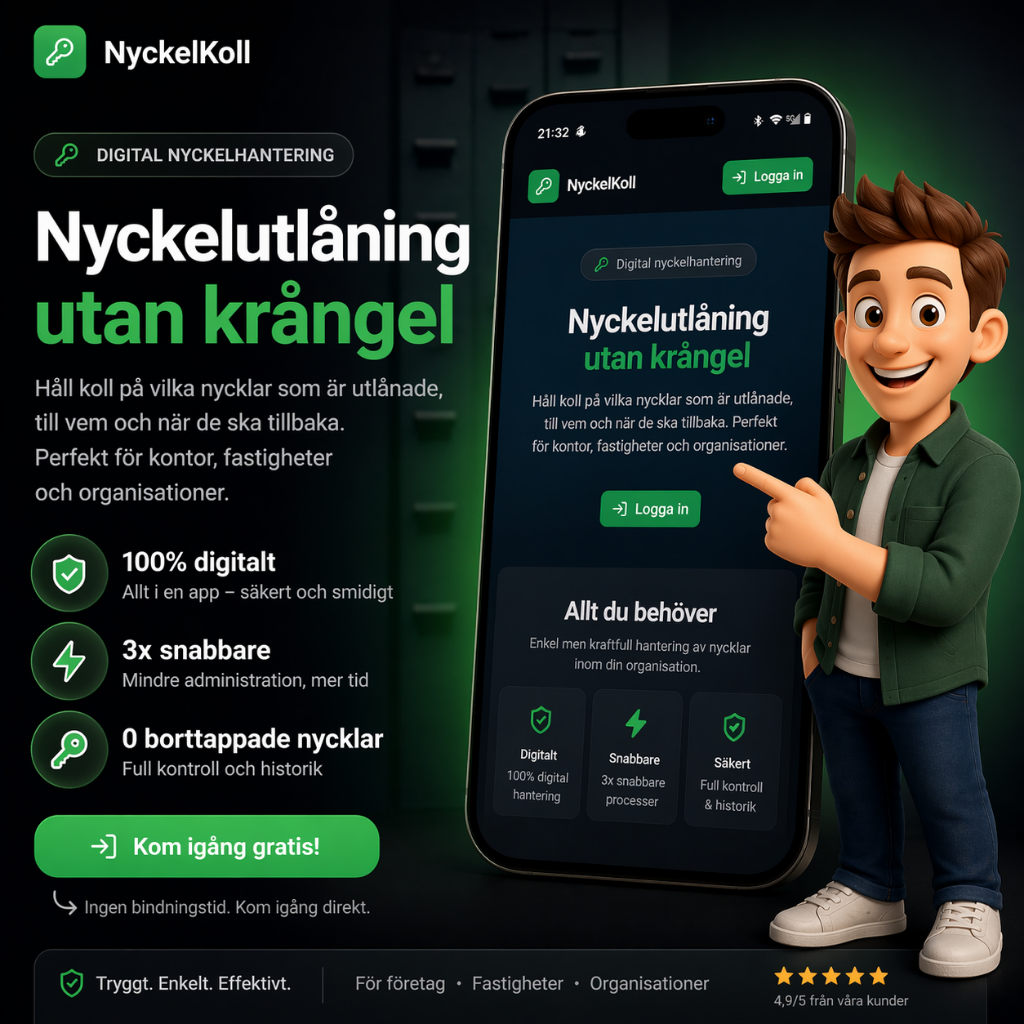 NyckelKoll – Digital nyckelhantering med full kontroll
