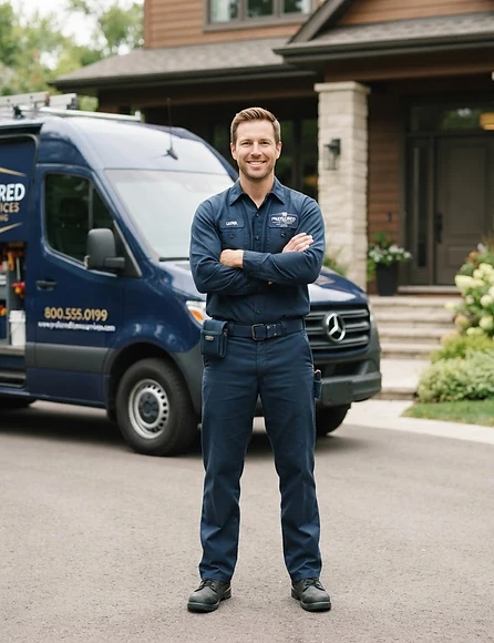 Confident local business owner ready to collect Google reviews