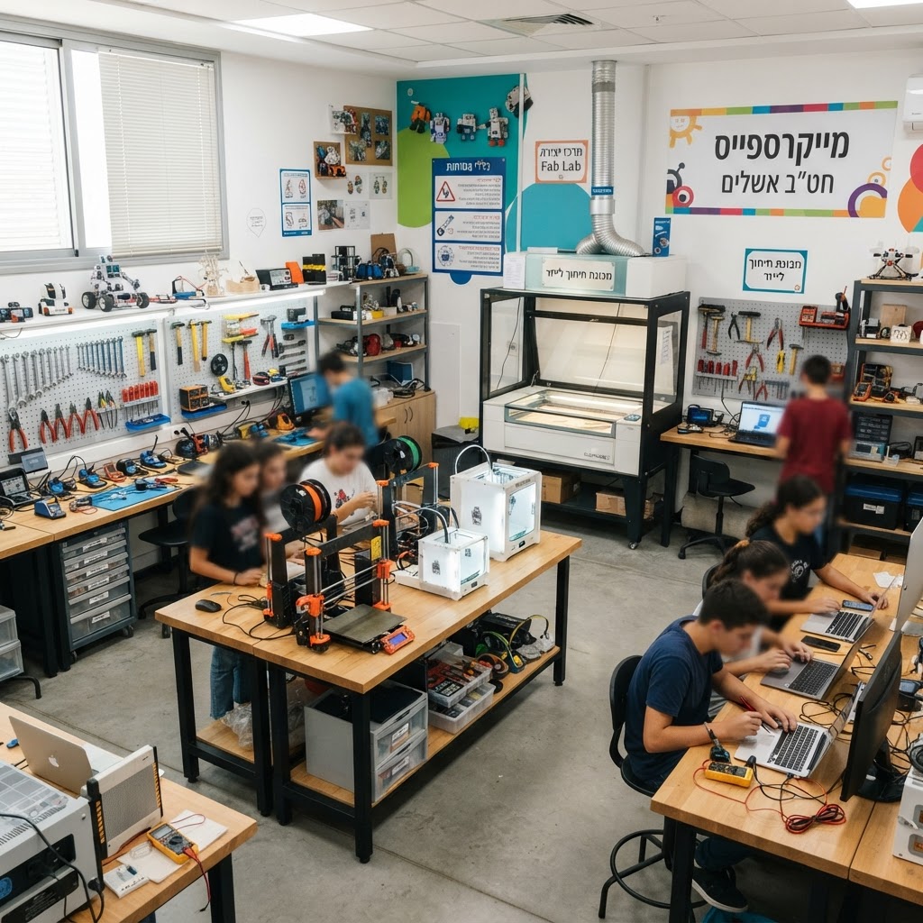 מדריך הטכנולוגיות למרכז מייקרספייס: מה לקנות, מה ללמד, ולמה זה משנה