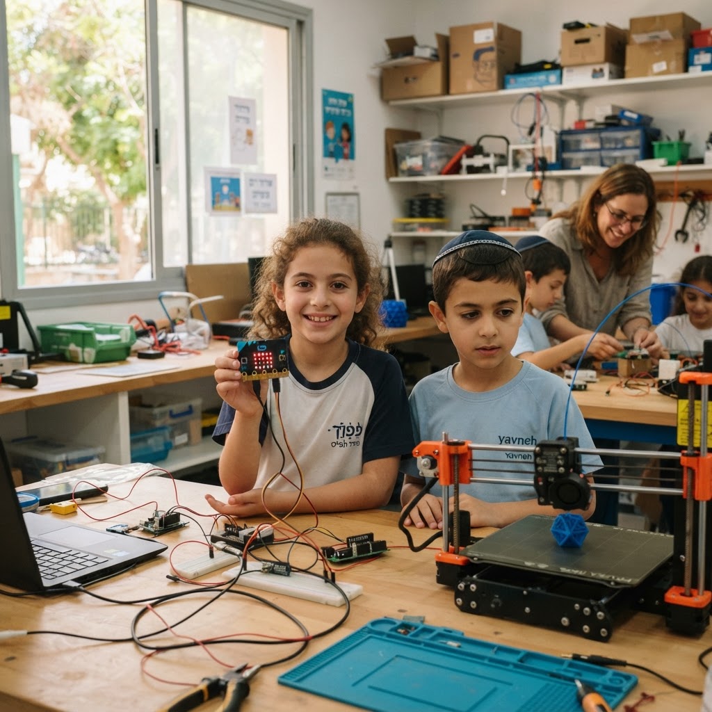 מה להעביר בחדר מייקרים? מפת תוכן שנתית לפי גילאים