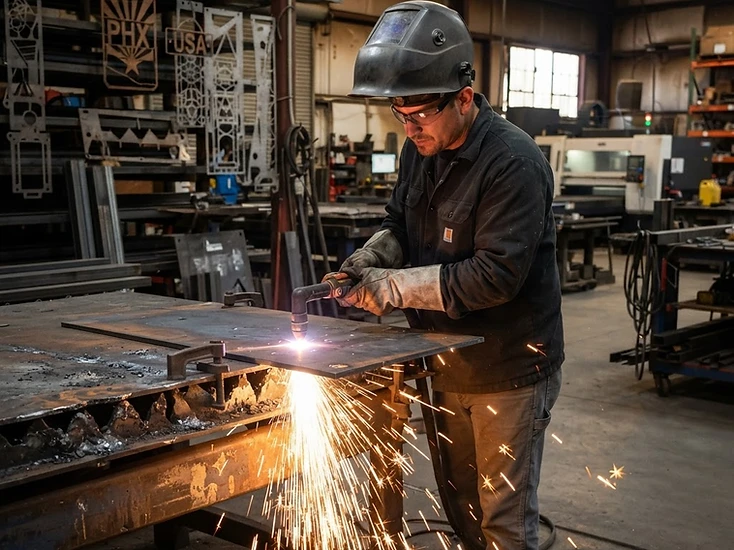 KorFab Fabricate stage — custom metal fabrication