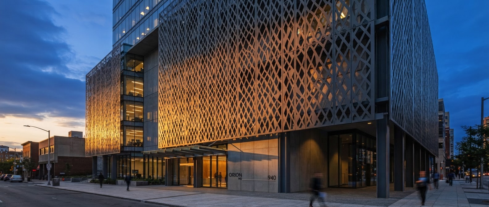 Fence pattern in architectural application