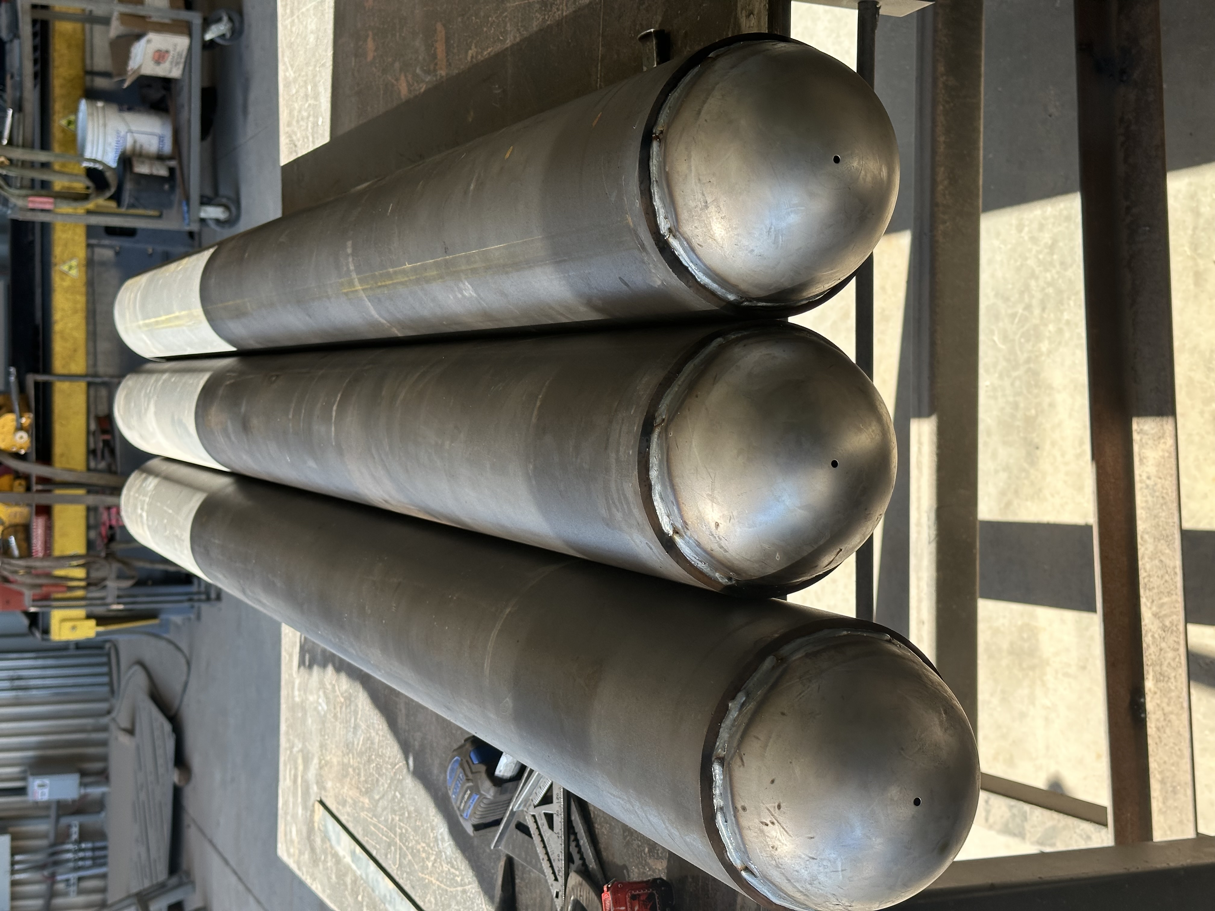 Fabricated steel bollards by KorFab