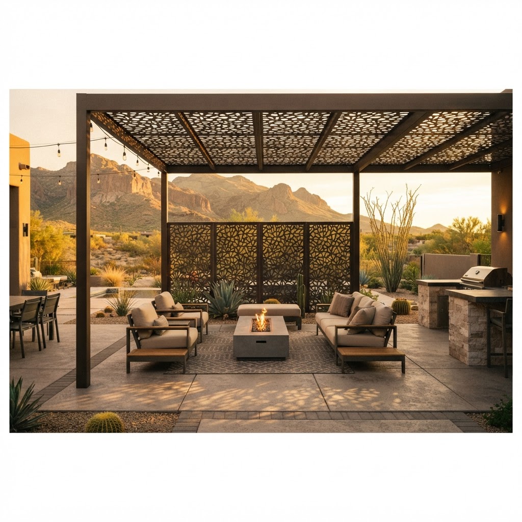 Custom metal components for patio product manufacturing by KorFab