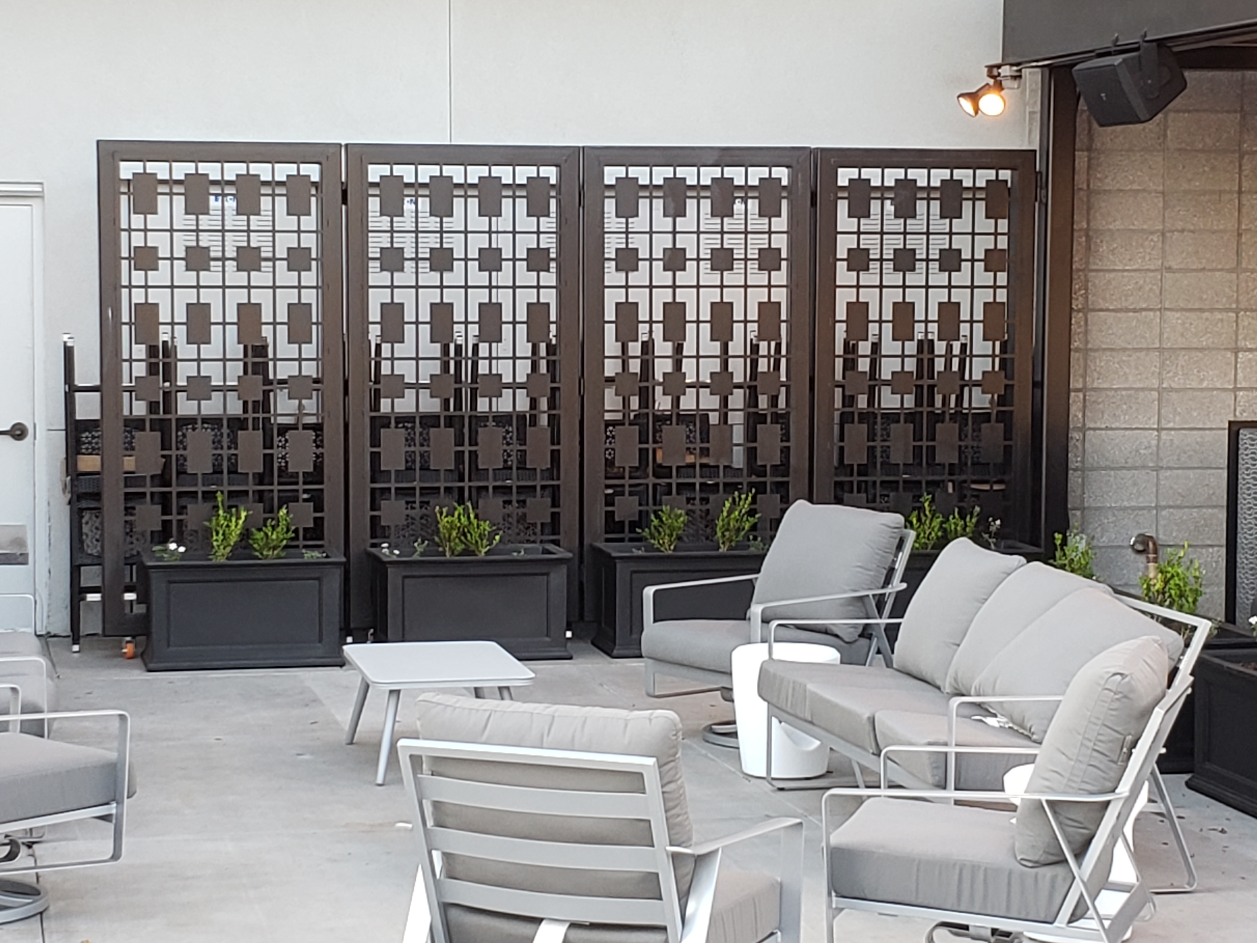 Metal shade and screening panels fabricated by KorFab in Arizona