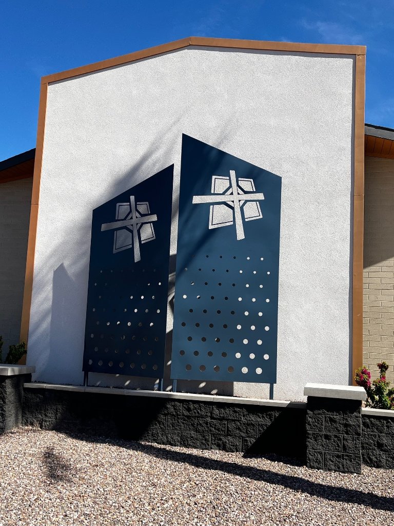 Laser cut architectural metal panels fabricated by KorFab serving Scottsdale, Arizona