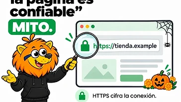 Leonidas de Liceraion explica por qué HTTPS y el candado no garantizan que una página web sea confiable.