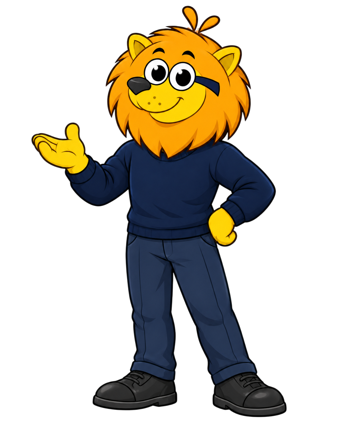 Leonidas, león mascota de Liceraion — diseño y desarrollo web en Cuernavaca