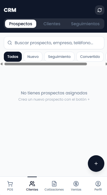 Captura de pantalla de Nickmar Vendedor en Campo, aplicación móvil con punto de venta y CRM para vendedores