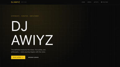 DJ Mix Hub template preview