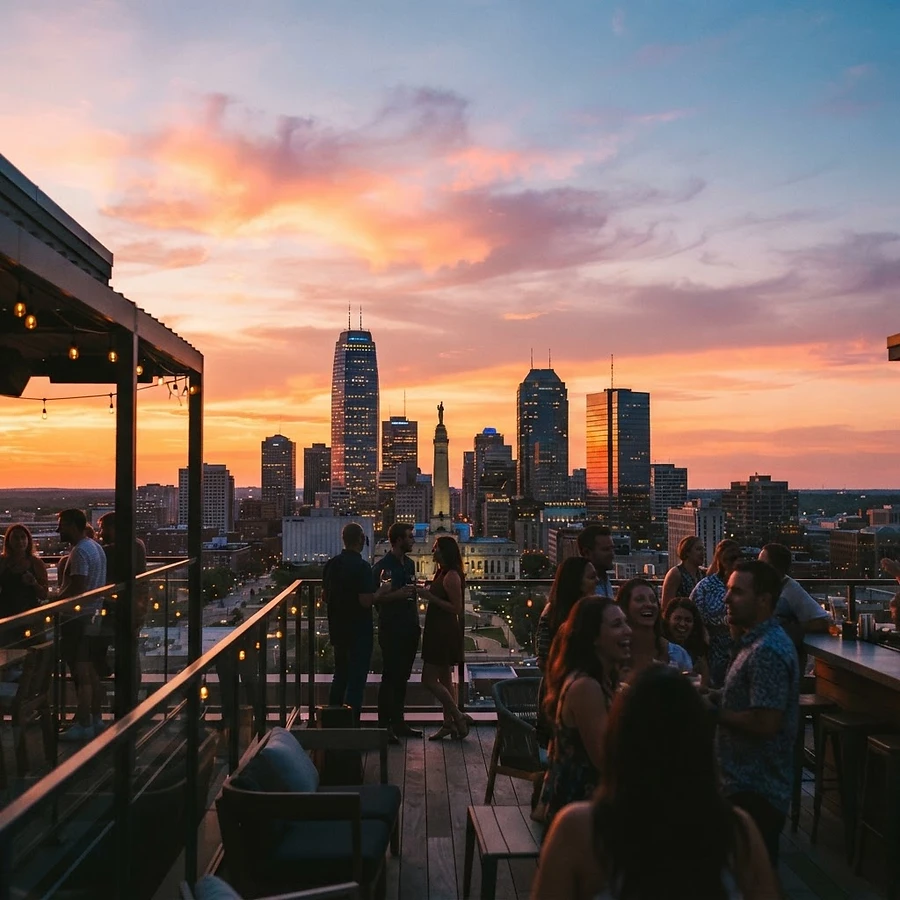 This sunset though 😅 Indianapolis never disappoints.