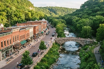 Lanesboro — The bed-and-breakfast capital of Minnesota, tucked in a limestone river valley with a 60-mile paved bike trail.