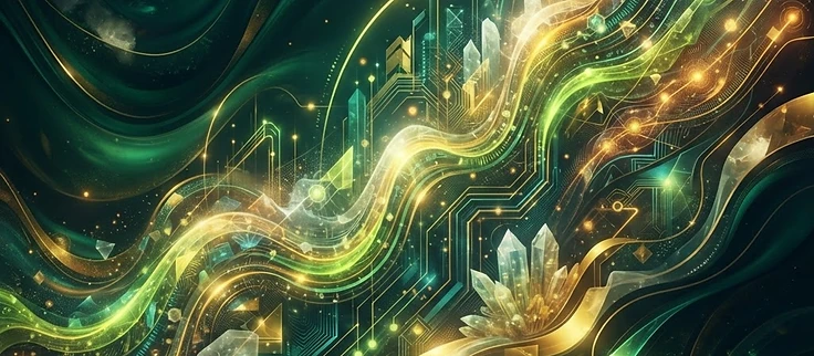 Prismatic artwork for Decentralized Finance: A New Financial Frontier