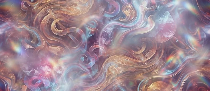 Prismatic artwork for Finding Stillness in a World of Monetary Noise