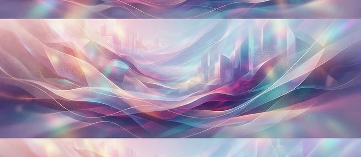 A stylized digital graphic showing a modern commercial office skyscraper transitioning into a digital data grid of investment assets.