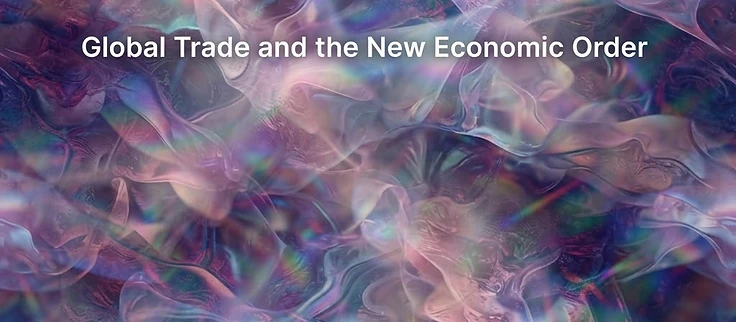 Prismatic artwork for Global Trade and the New Economic Order