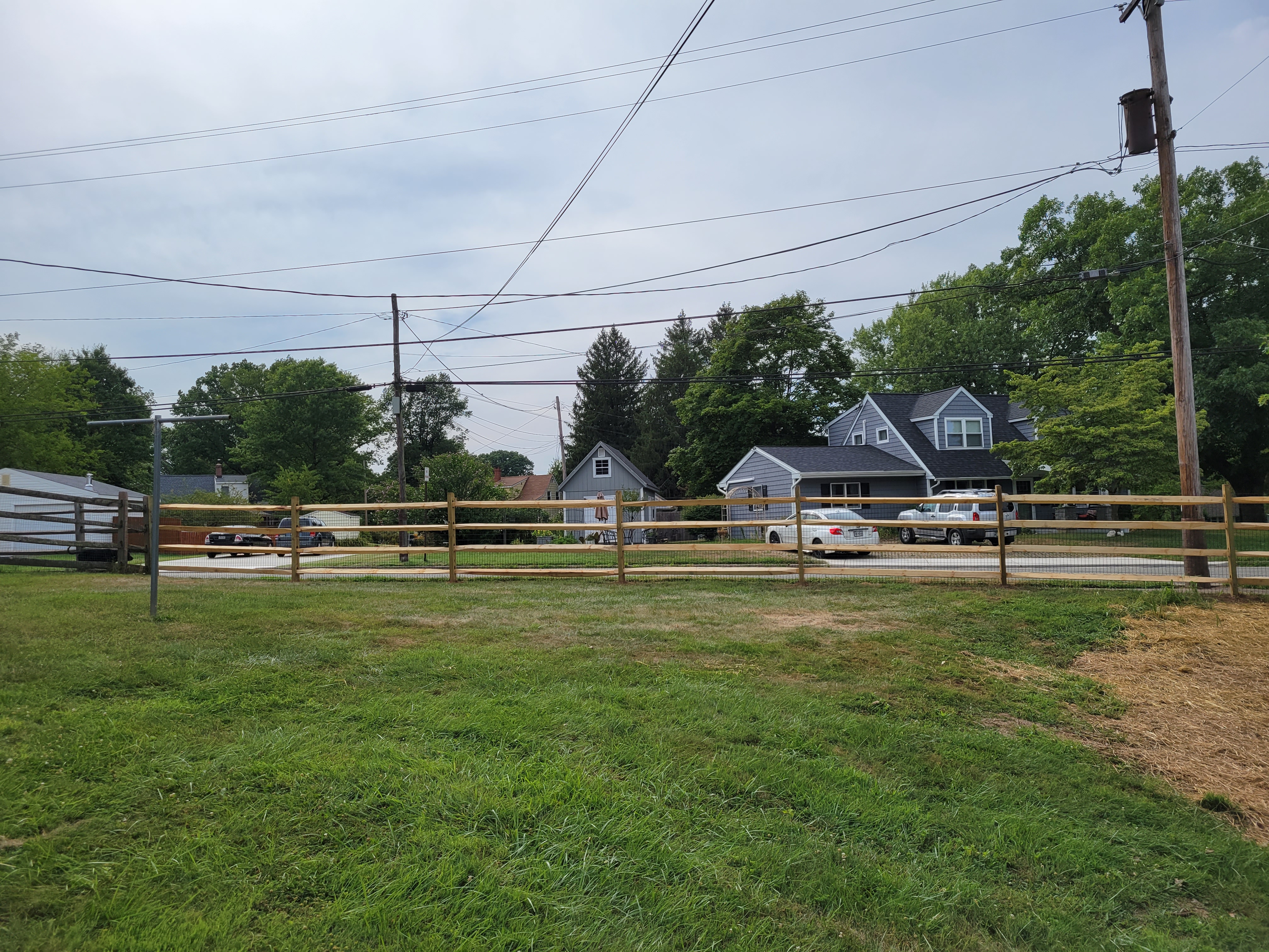 Fencing build progress