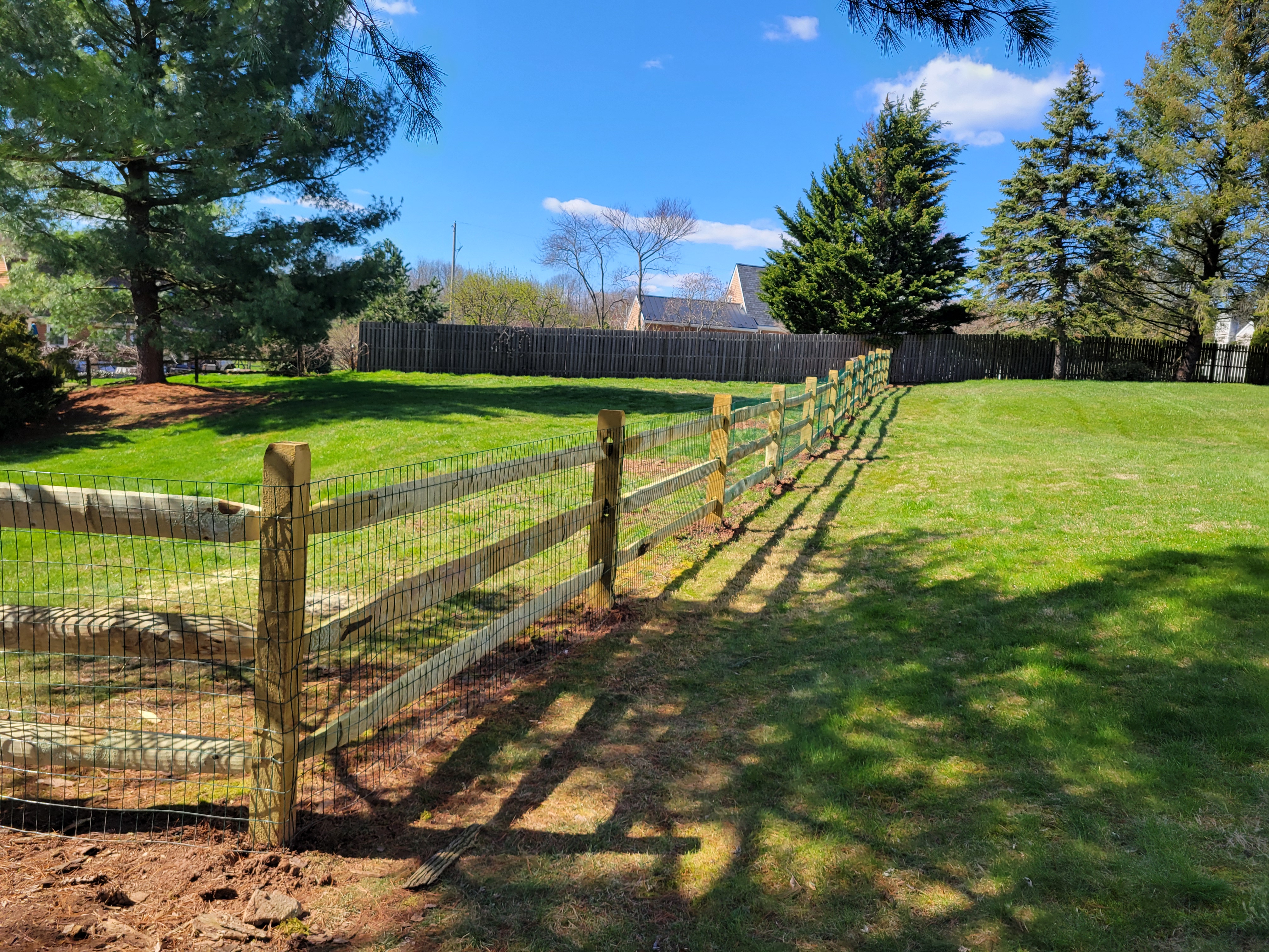 Fencing build progress