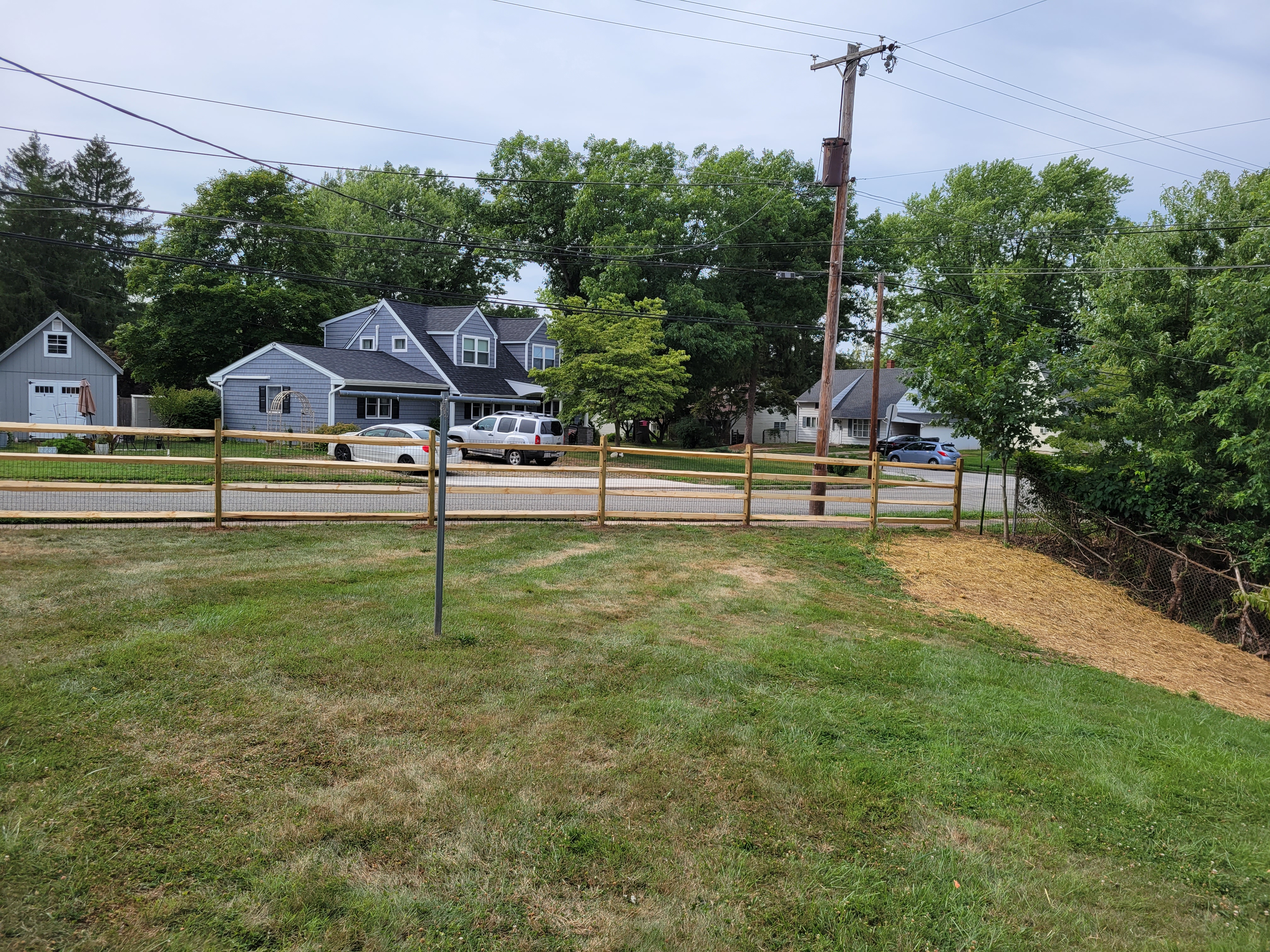 Fencing build progress
