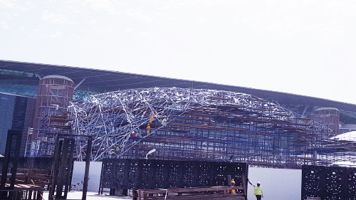 Inter Steel space frame structure