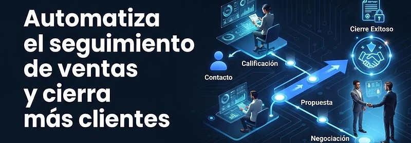 Automatiza el seguimiento de ventas y cierra más clientes