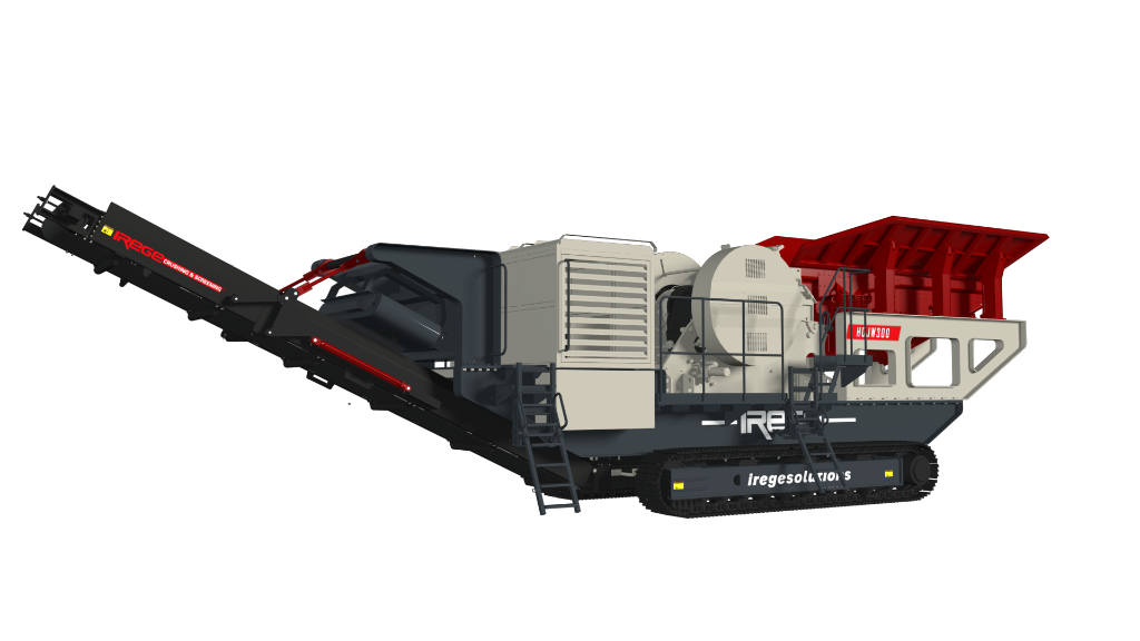 IREGE mobile jaw crusher