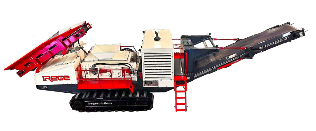 IREGE mobile roller crusher