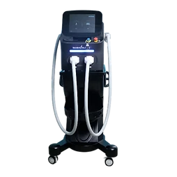 SkinBrite Mult-IPL console on castors with both handpieces