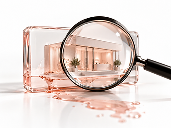 A magnifying glass examining a clinic’s visibility