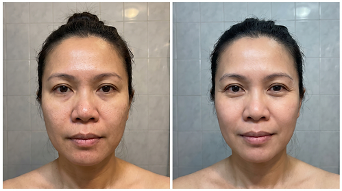 Mai T. — Pores & texture, week 0 and week 12