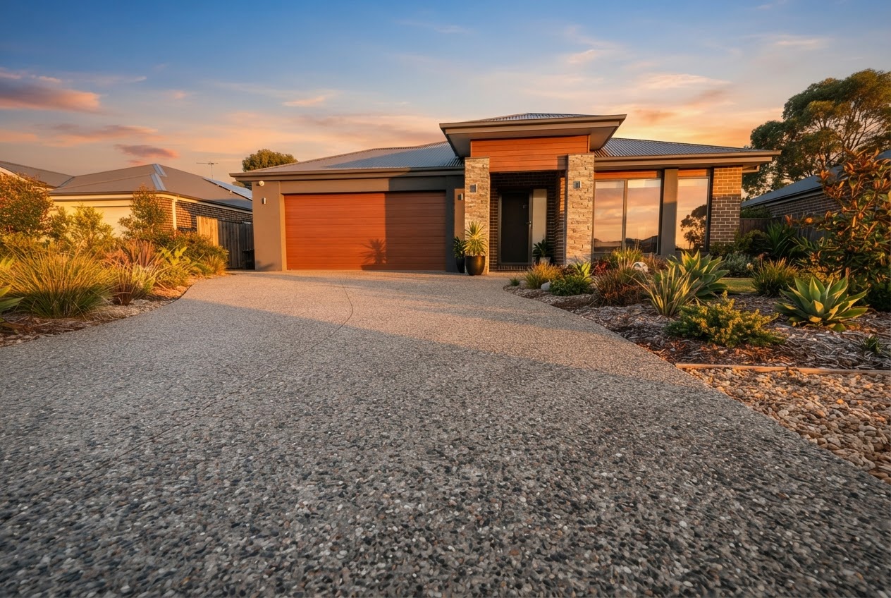 Exposed Aggregate Driveway