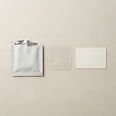 PACHEEZ patch flatlay
