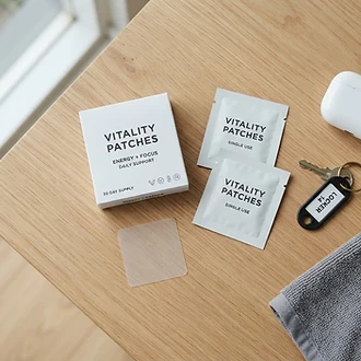 PACHEEZ product flat lay on timber surface, clean product photography