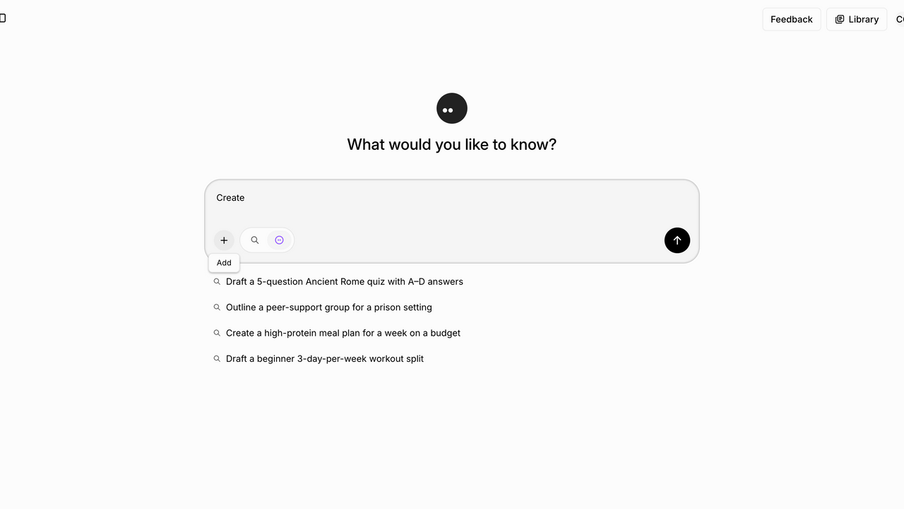 AI Search Engine template preview