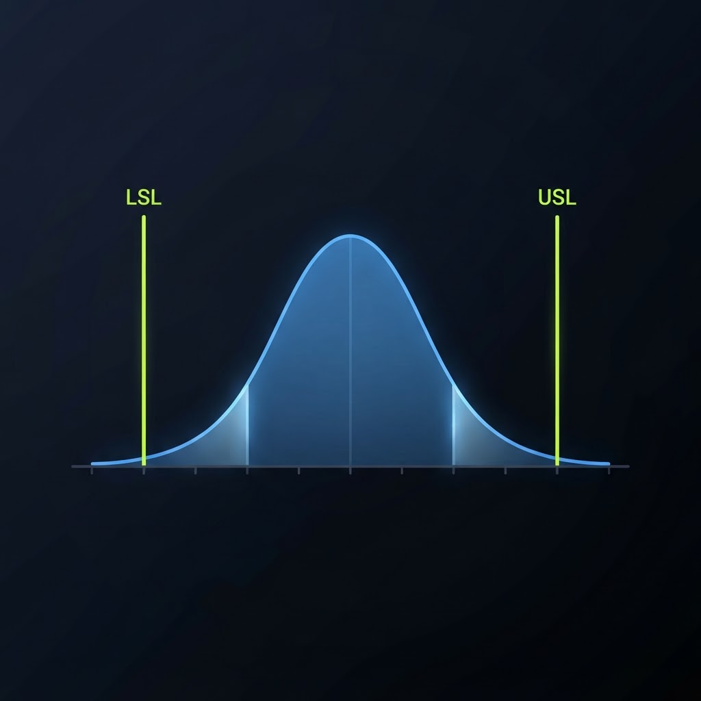 Process Capability (Cp, Cpk) — statistical tool for Lean Six Sigma