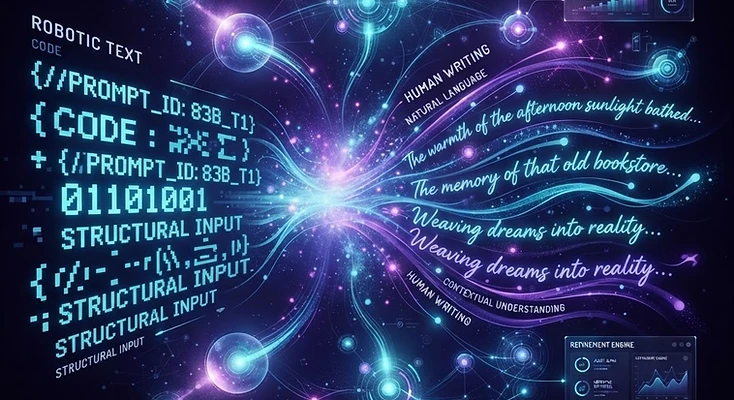 AI agents transforming robotic text into natural human writing