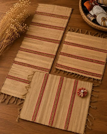 Woven Placemats & Table Runner — Mwanamke Heritage home & décor