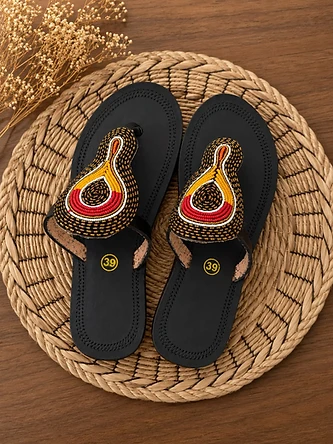Sunburst Sandal — Mwanamke Heritage handmade sandal