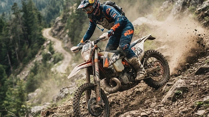 How to Brake Downhill on a Dirt Bike