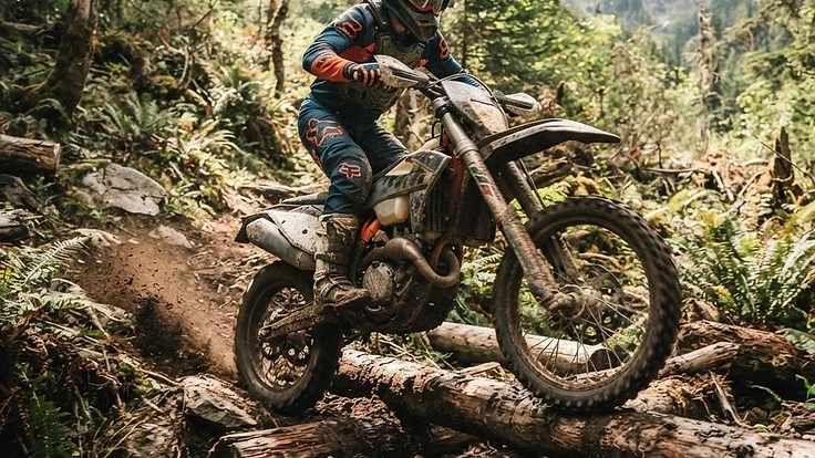 How to Cross Logs on an Enduro Bike