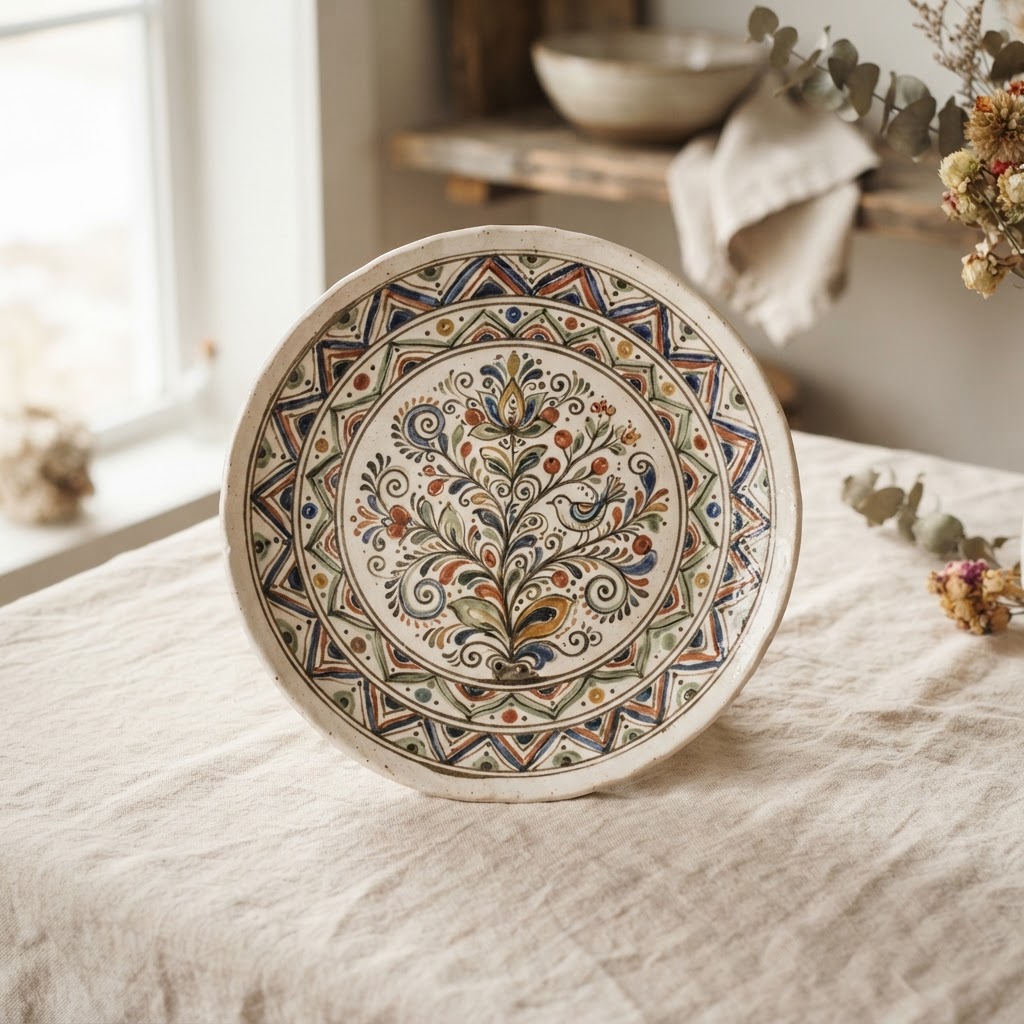 Single Painted Plate — view 1