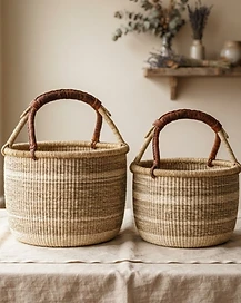 Handled Woven Baskets