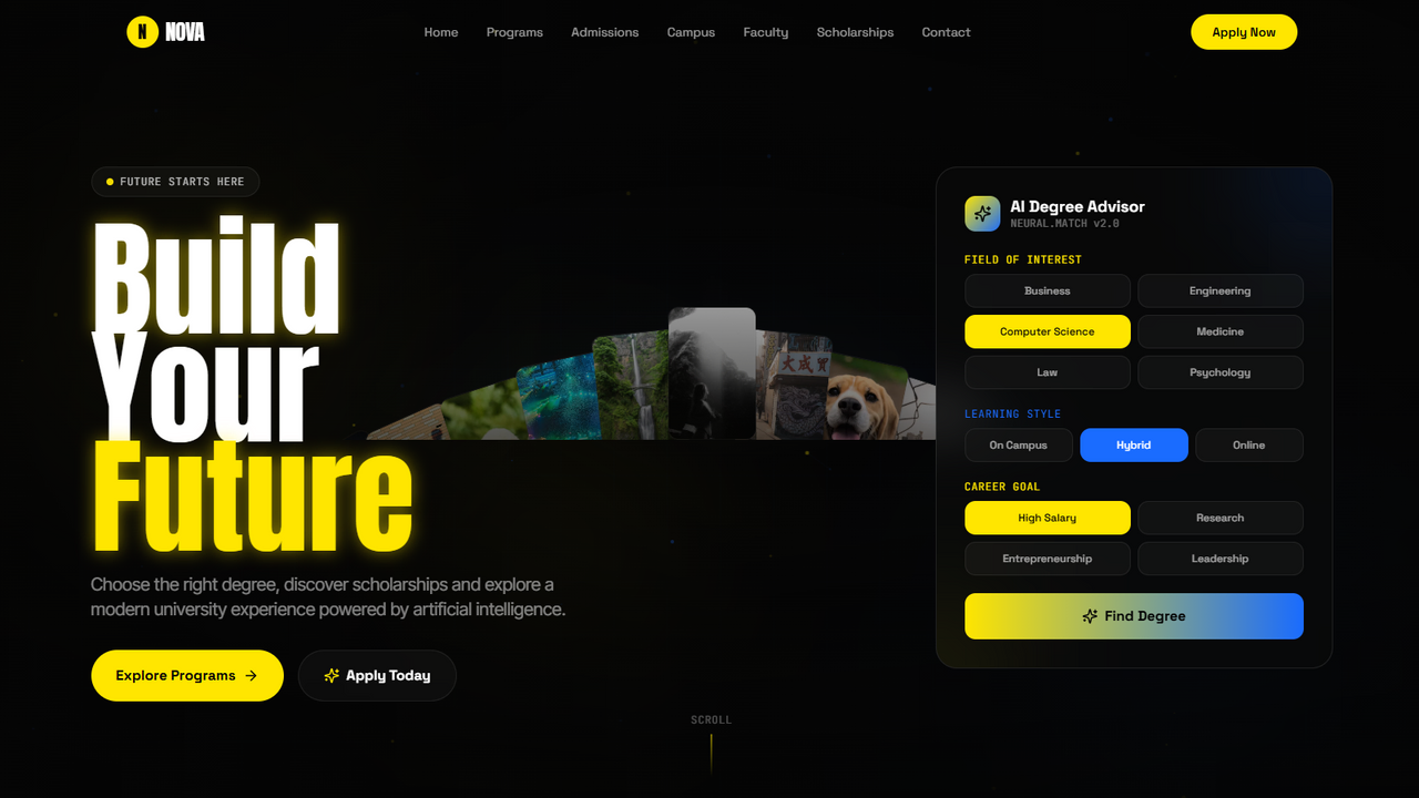 Nova  template preview