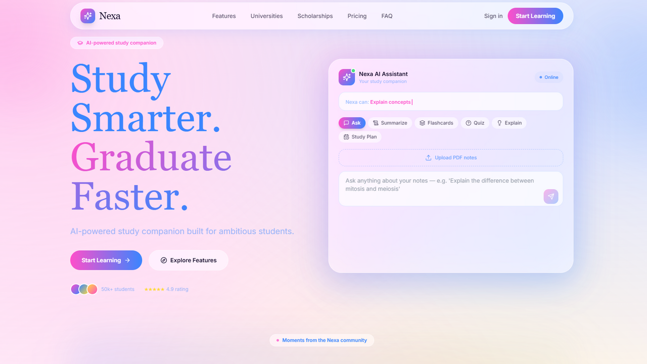 Nexa  template preview