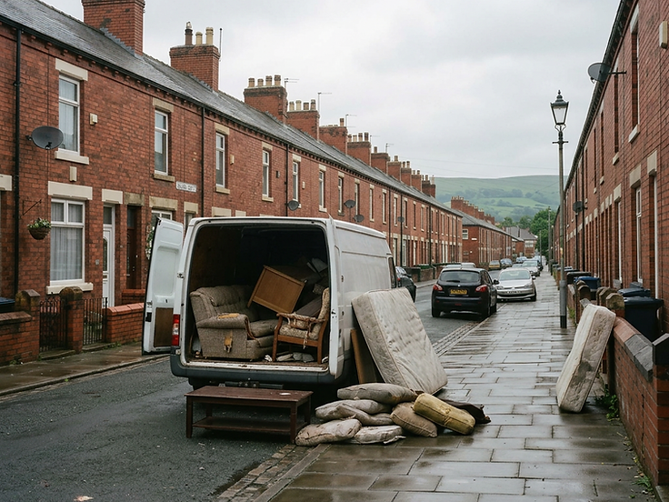 Residential street in North West England