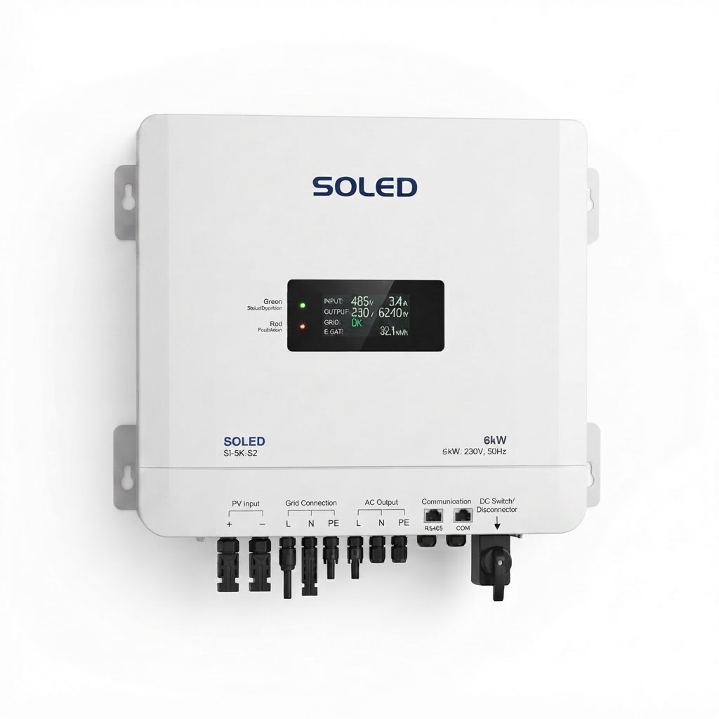 Inversor conectado a red SOLED SI-6K-S2 — Inversor SOLYX
